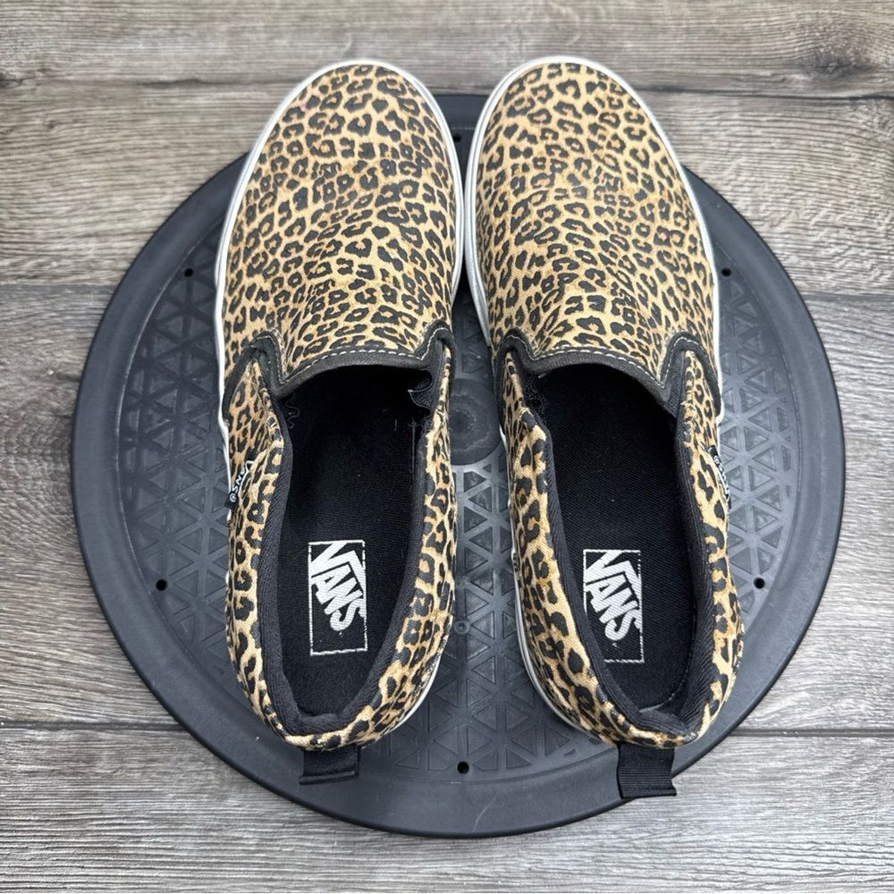 Vans Off the Wall Cheetah Leopard Print Slip-On Shoes Women's 6 - Picture 8 of 8